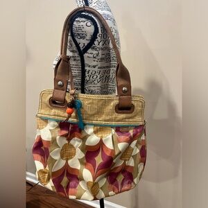 Fossil KeyPer Coated Cotton Canvas Shoulder Bag